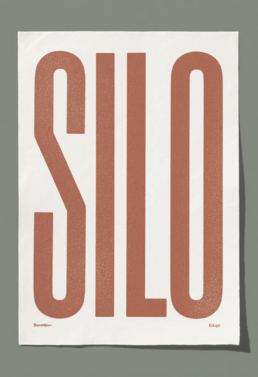 A letterpress poster in deep terracotta ink on cotton paper